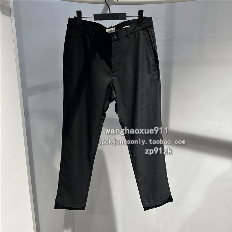 法国潮牌blackgateone春夏秋季男士流行舒适垂感修身锥型休闲裤