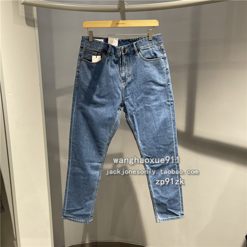 杰克琼斯拉链长裤水洗夏季修身
