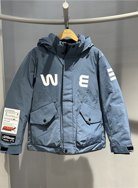 JackJones杰克琼斯冬季男士工装休闲潮流连帽羽绒服外套221412026