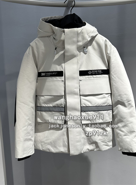 思莱德GORE-TEX冬季潮流多兜运动休闲保暖滑雪防风连帽棉服外套男