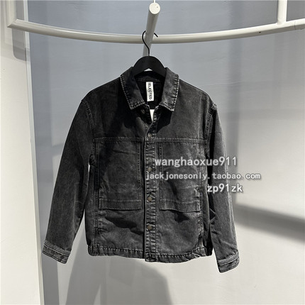 SELECTED思莱德 男士春秋季男士潮流行做旧复古水洗牛仔夹克外套