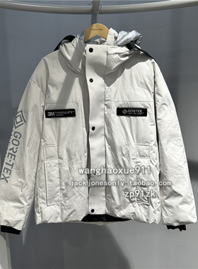 思莱德GORE-TEX冬季男士运动休闲3M新雪丽保暖滑雪防风水连帽棉服