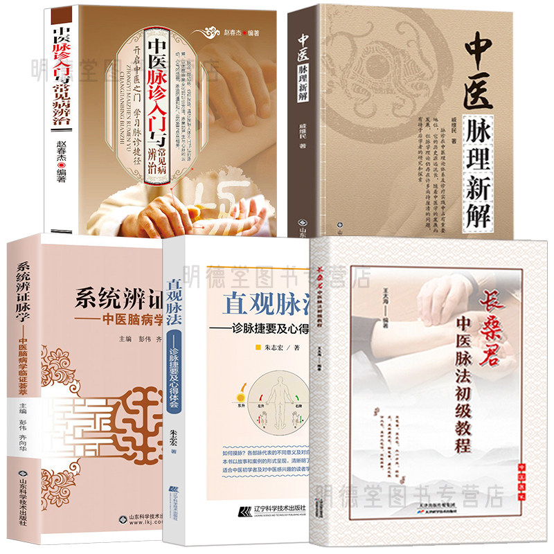 (5册)长桑君中医脉法初级教程 中医脉诊入门与常见病辨治 系统辩证脉