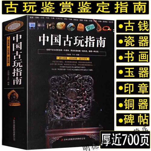 692页中国古玩指南通俗易懂瓷器铜器书画玉器文房四宝古玩收藏鉴定指南印章名石古玩鉴赏购买指南中国古钱图录古玩鉴定书籍