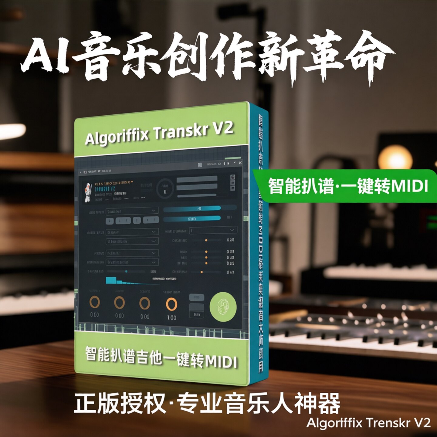 正版AI录音转MIDI音乐制作软件图片