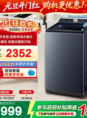 小天鹅10KG水魔方波轮家用全自动大容量变频洗脱一体洗衣机TB10U2