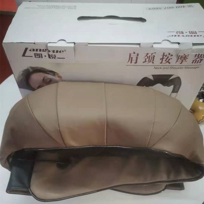 朗悦颈椎肩颈按器揉捏加热颈部腰部肩部肩膀颈肩家用车载按摩披肩