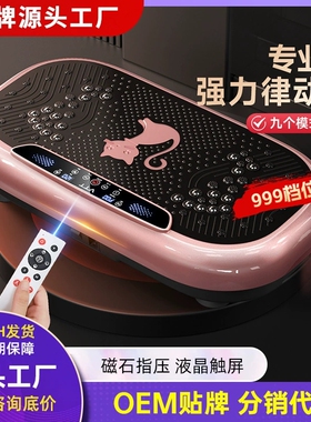 新款甩脂机抖抖家用全身抖动瘦肚子神器腰部减脂肪运动器材律动机