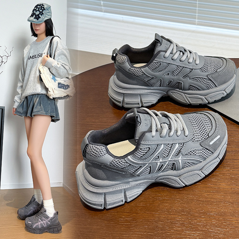 爆款网红老爹鞋2026春秋新款透气时尚休闲软底鞋学生秋季跑步鞋子