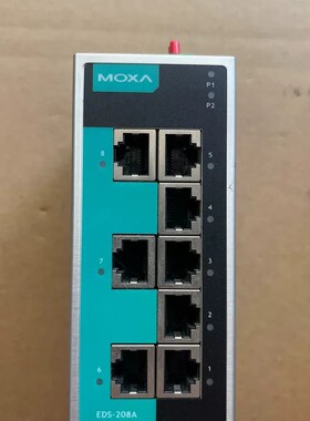议价摩莎工业交换机：EDS-208A、Rev: 1.2.1。实物