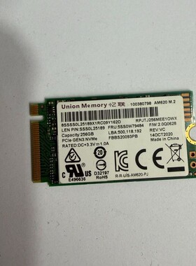 议价Union Memory AM620 256G NVMe固态