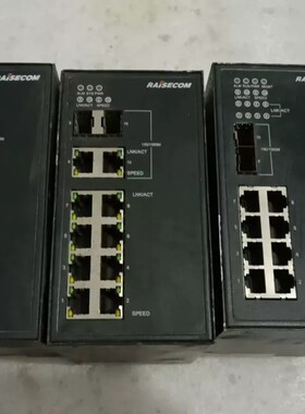 议价瑞斯康达RAISECOM工业以太网交换机，成色一般，功能正常