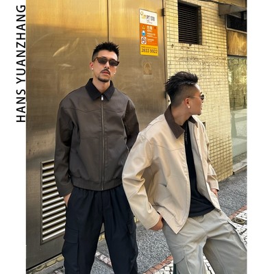 Hans院长复古底特律美式工装短