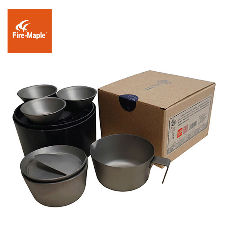 新品火枫般若纯钛功夫茶具套装户套锅/户外炊具