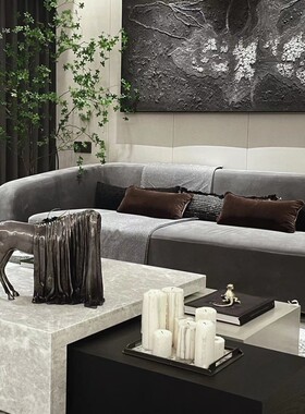 现代样板房马金属新中式