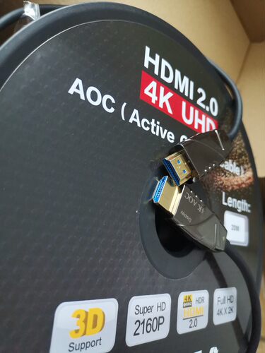 HDMI光纤线高宽带18GBPS支持2.04k10米15 20 25 30 50 60 80 90米