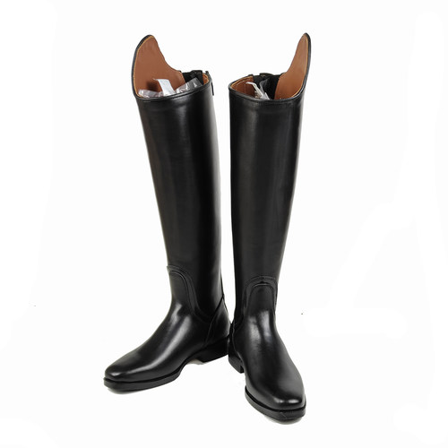 障碍靴头层牛皮马术马靴专业障碍马靴马术训练全牛皮尺寸定制