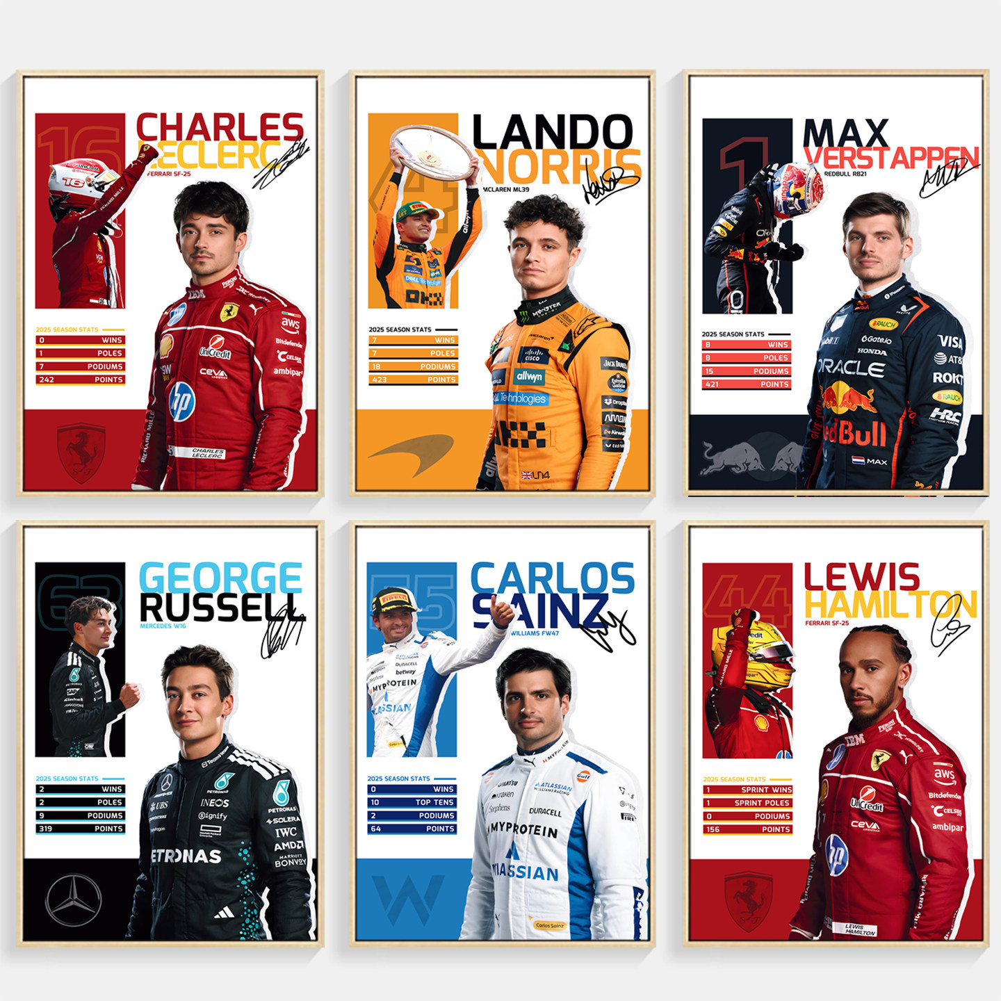 F1赛车明星海报装饰画现代简约卧室客厅墙画挂画诺里斯克莱尔壁画,家居饰品,现代装饰画,淘宝优惠券,粉丝福利购,淘宝优惠卷