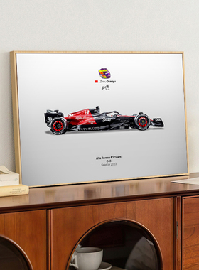2026赛季世界一级方程式F1海报装饰画客厅画法拉li迈凯伦赛车挂画