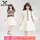 抗皱垂感 甜系泡泡袖 polo领连衣裙26春季 KEIKO 蓬蓬显瘦A字衬衫 裙