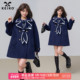KEIKO 高级感海军领毛呢外套女26初春学院风斗篷型双排扣呢子大衣