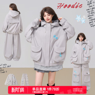 风冲锋衣夹克套装 千禧运动美学工装 机能风轻户外外套26春季 KEIKO