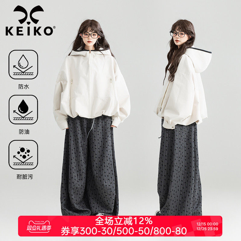 KEIKO轻户外休闲连帽外套冲锋衣