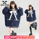 甜系减龄海军领外套26春季 KEIKO 可拆蝴蝶结 学院风宽松卫衣上衣
