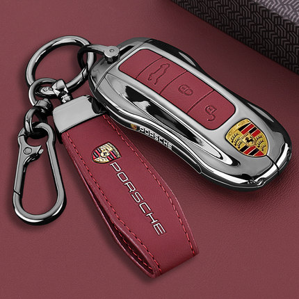 2025新款保时捷钥匙套帕拉梅拉macan卡宴Taycan玛卡718高级车壳扣