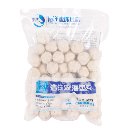 深海新鲜麻辣烫冷冻500g花枝丸