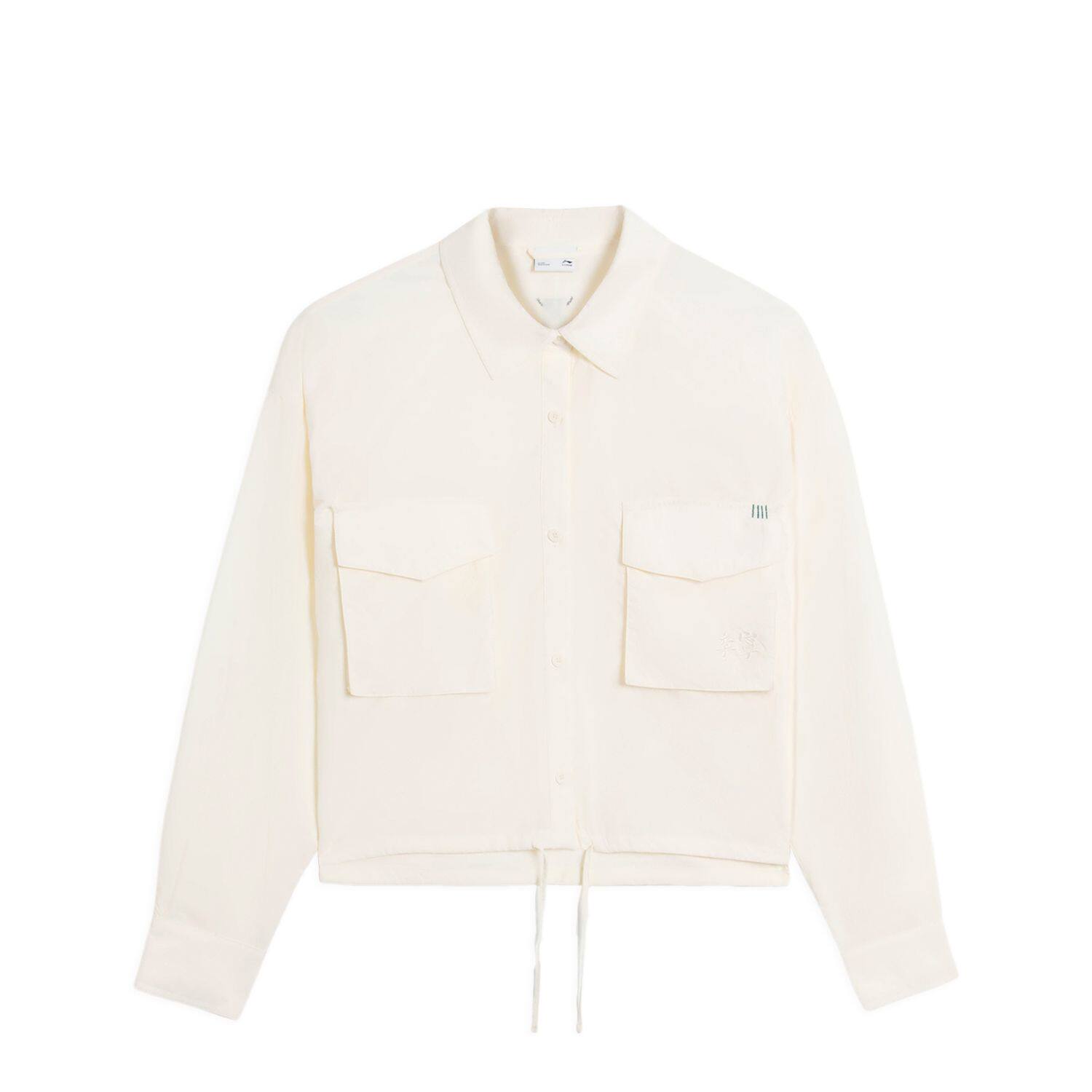 리 닝 윈드 브레이커 여성 스포츠 트렌드 시리즈 멋진 꽃 가디건 긴팔 느슨한 가을 운동복 AFDS930