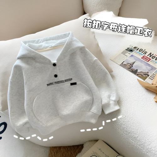 男女童春秋季新款长袖字母卫衣