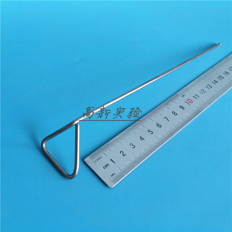 不锈钢三角形涂布棒 金属推胶棒 培养皿刮铲 细胞刮刀 4*200mm