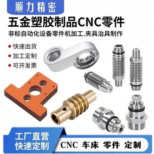 不锈钢铝合金数控车床零件定做精密机械加工五金配件塑料单件定制