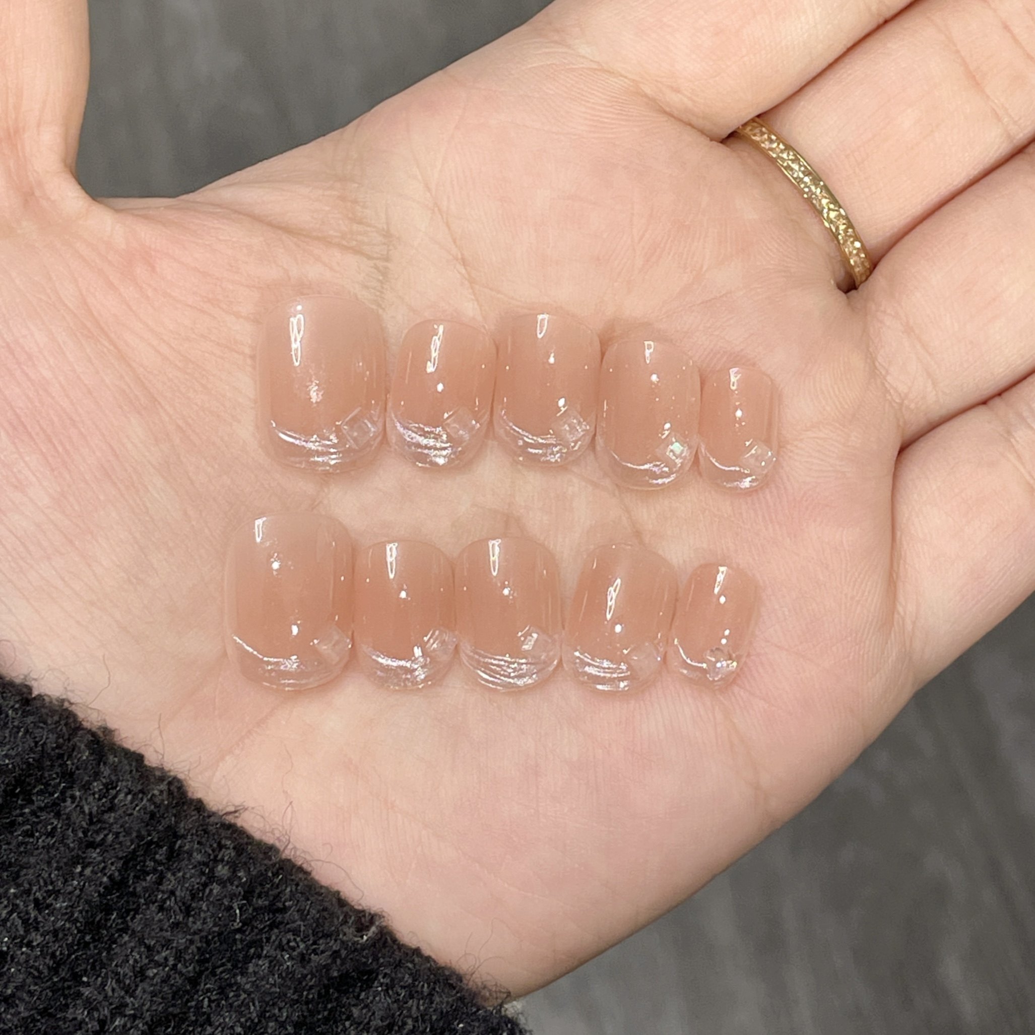 【温润如玉】纯手工高级感猫眼水波纹清冷纯手工显白气质穿戴甲,彩妆/香水/美妆工具,穿戴甲/甲片,淘宝优惠券,粉丝福利购,淘宝优惠卷