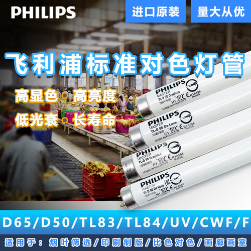 飞利浦D65对色灯箱D50看