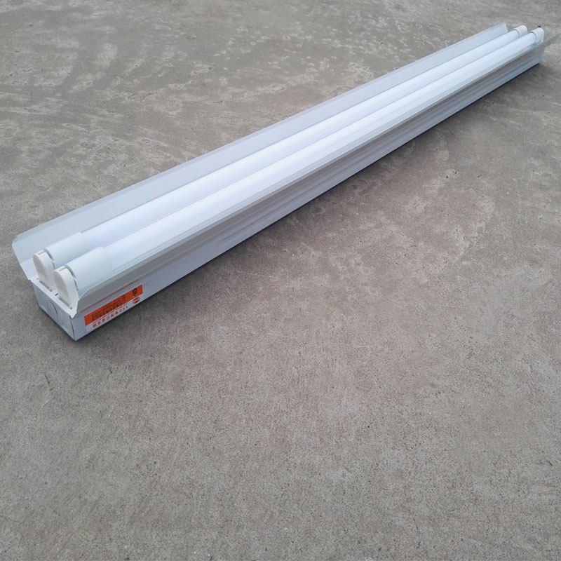 t8led双管日光灯荧光灯支架灯双支单支带罩长条led灯管灯具包邮