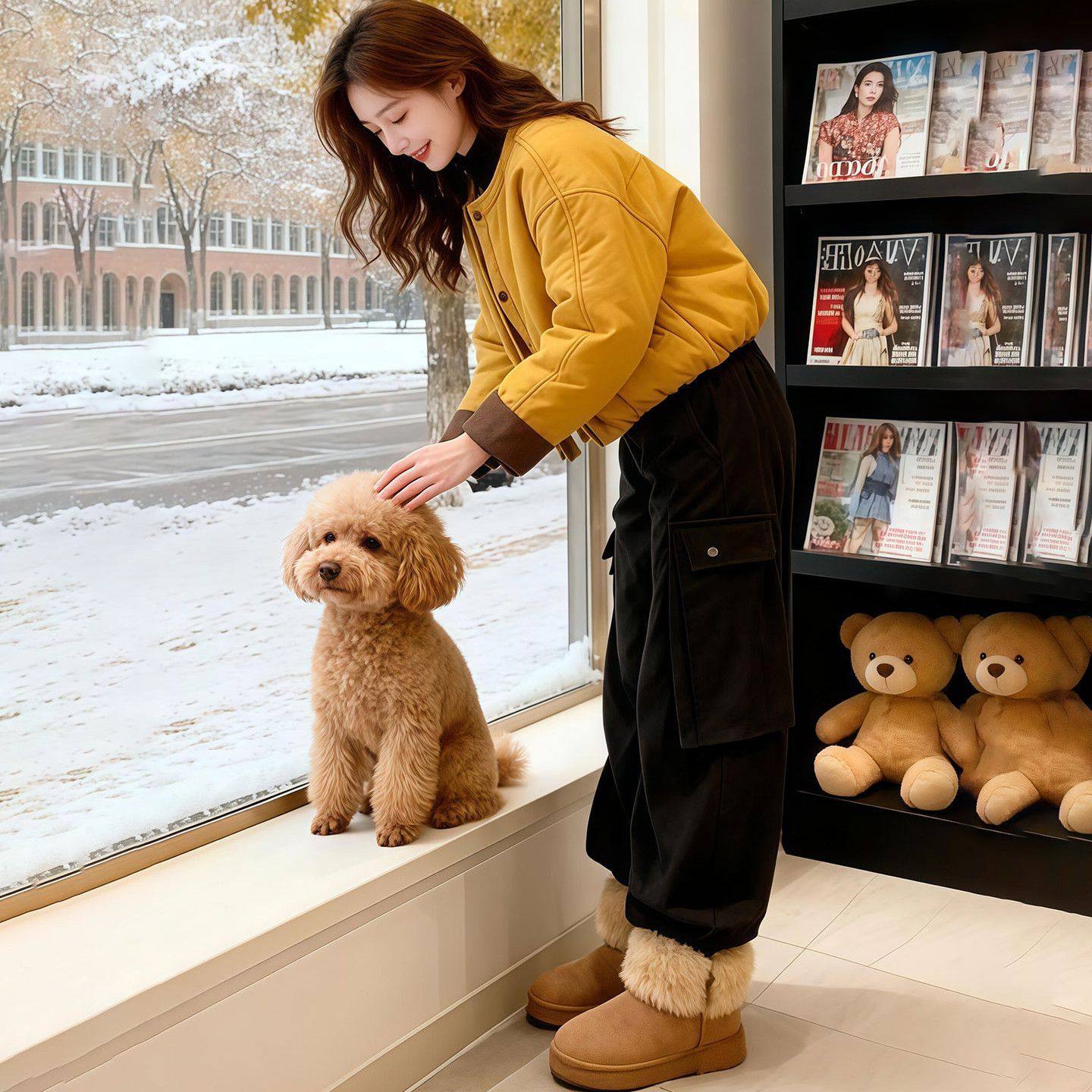 短款夹棉外套女2025年冬季新款