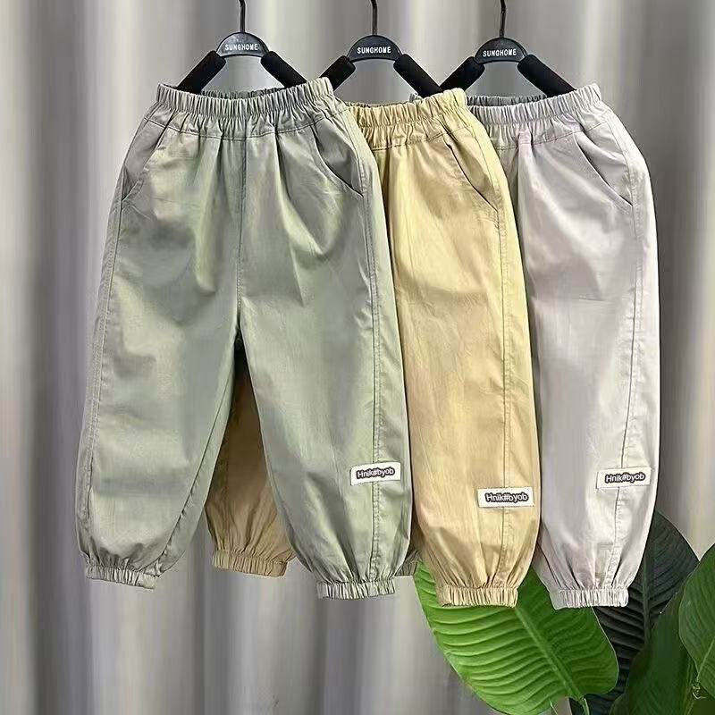 男童夏季薄款裤子2026新款夏天儿童速干裤男孩百搭休闲夏款防蚊裤