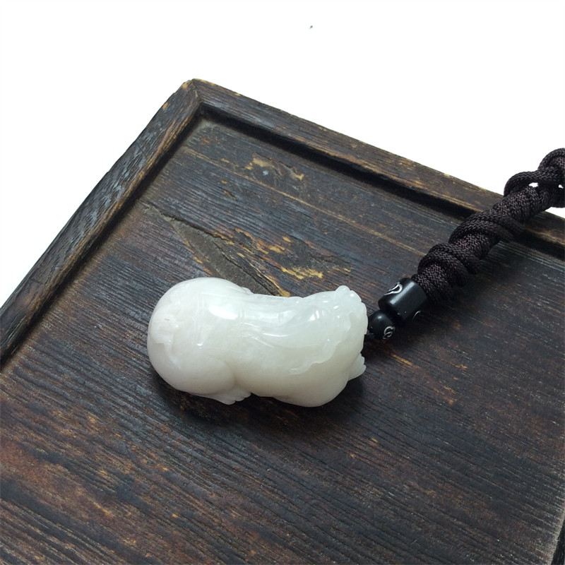 独山玉透水白料立体貔貅挂坠男士招财聚财玉吊坠女士款毛衣链玉佩,珠宝/钻石/翡翠,颈饰,淘宝优惠券,粉丝福利购,淘宝优惠卷