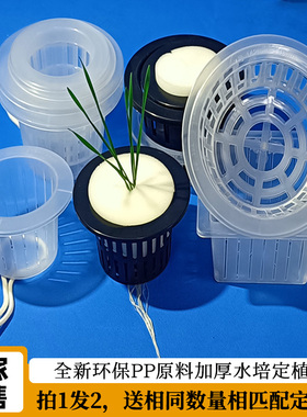 水培定植篮加深方形阳台大棚无土栽培设备蔬菜水培花卉定值篮送棉