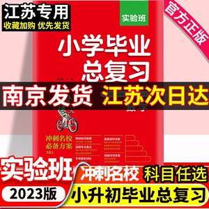 2024年江苏小升初春雨实验班小学毕业总复习语文数学英语人教苏教译林版小升初必刷题小学升初中小升初真题卷六年级小升初总复习书