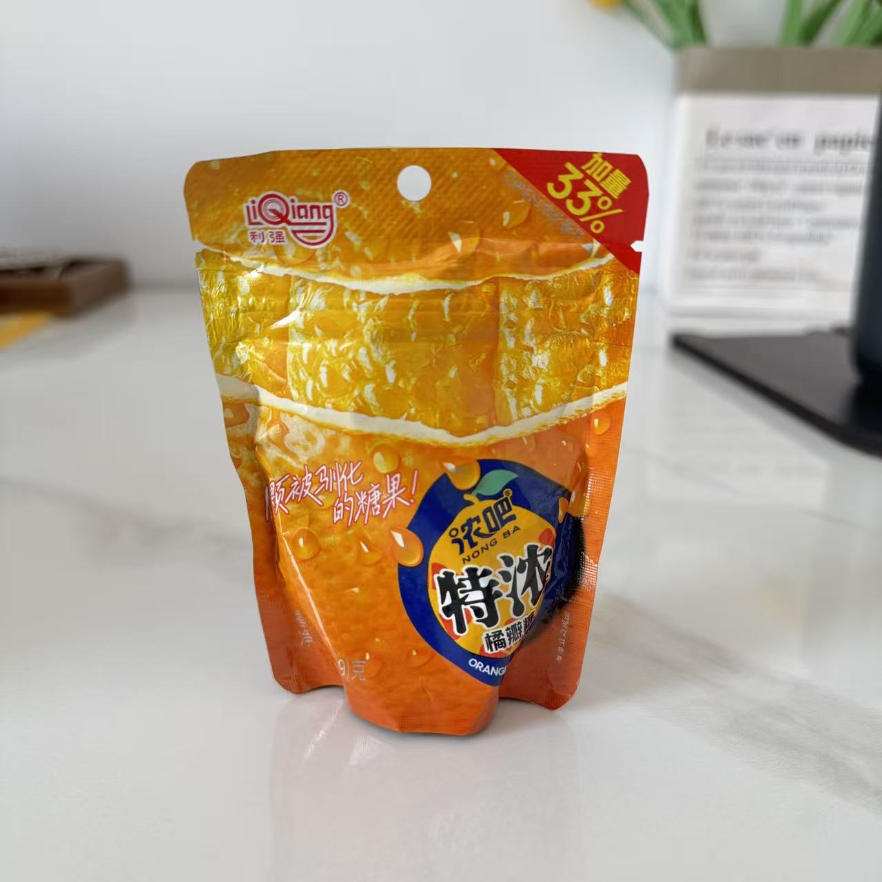 利强特浓3D造型橘瓣果味糖