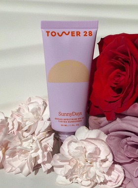 预*定Tower 28 Beauty SunnyDays SPF防晒粉底液30mL粉底液/膏美
