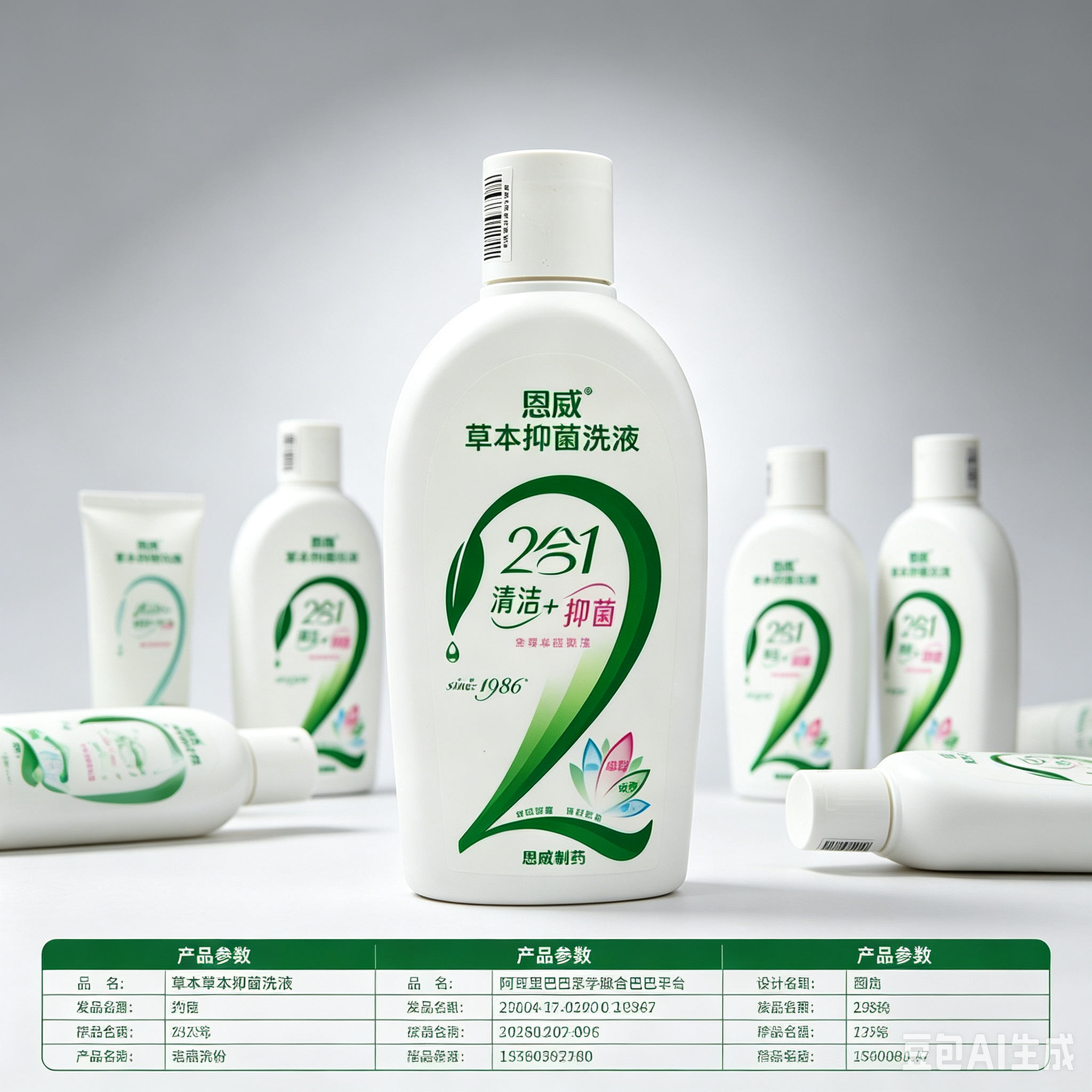 恩威洁尔阴草本私密养护液 女性外阴日常洁净舒缓洗护280ml