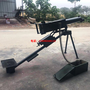 影视道具金属马克沁重机枪摆件金属勃朗宁M2重机枪展示抗日演出