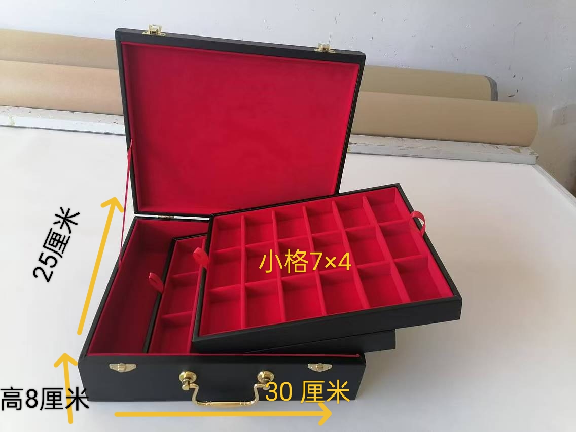 创意首饰架木制pu拉丝绒布项链手链收纳柜台直播间展示陈列道具