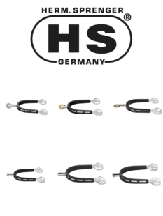 德国HS进口马术用品包胶多型号马刺马术马术装备