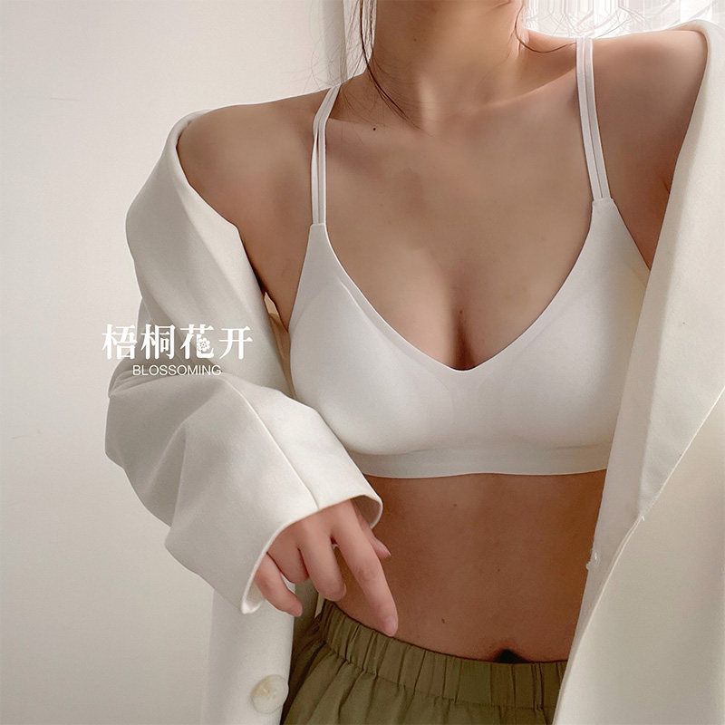 梧桐花开文胸无钢圈法式美背图片