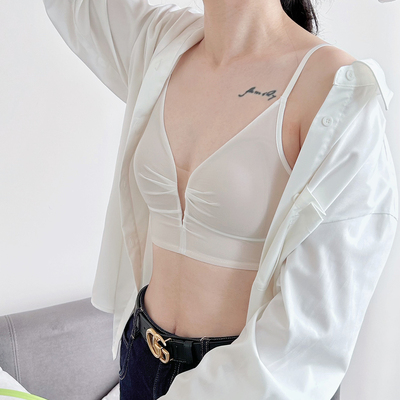 梧桐本色法式三角杯小背心